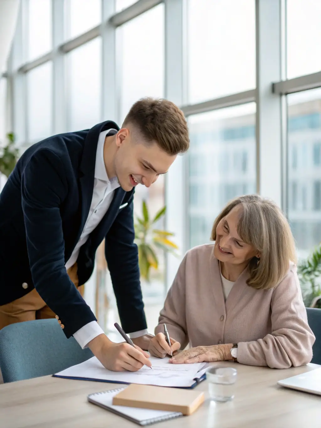 A consultant providing personalized guidance to a client, helping them make informed decisions and improve their business performance.